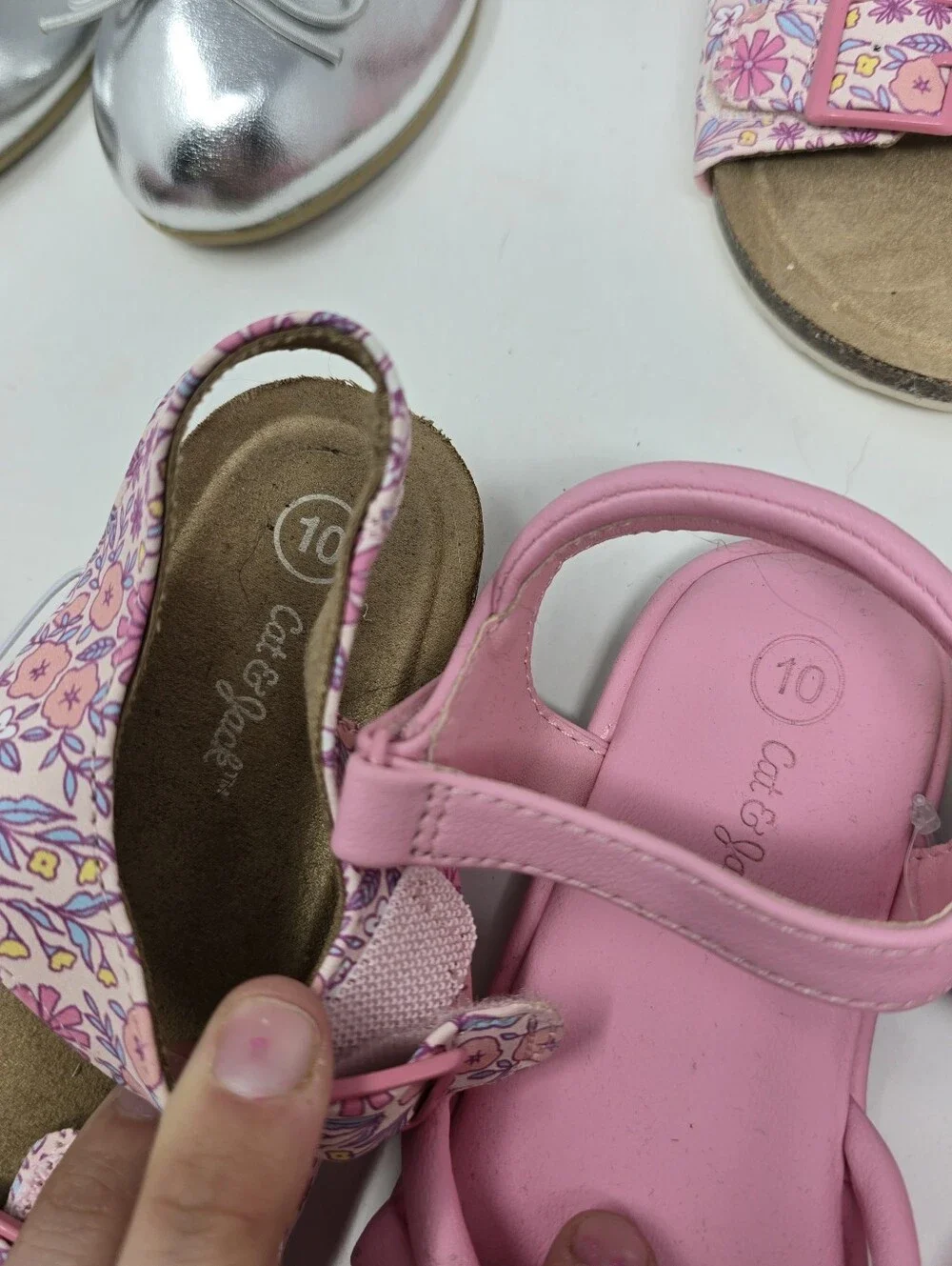 Cat & Jack Toddler Girls Size 10 Water Shoes Sandals Bundle Lot Water Shoes